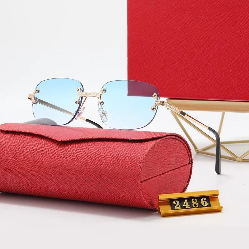 Champagne Brown Frame Arnette Sonnebrëll Designer Brëller fir Fraen Männer Rimless M_voghion.com