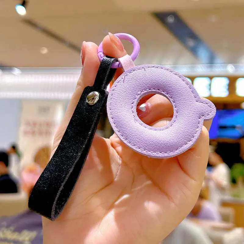 A-Z PU pelle donna moda cartone animato caramelle colore borsa cellulare ciondolo auto portachiavi gioiello regalo Y241121_voghion.com
