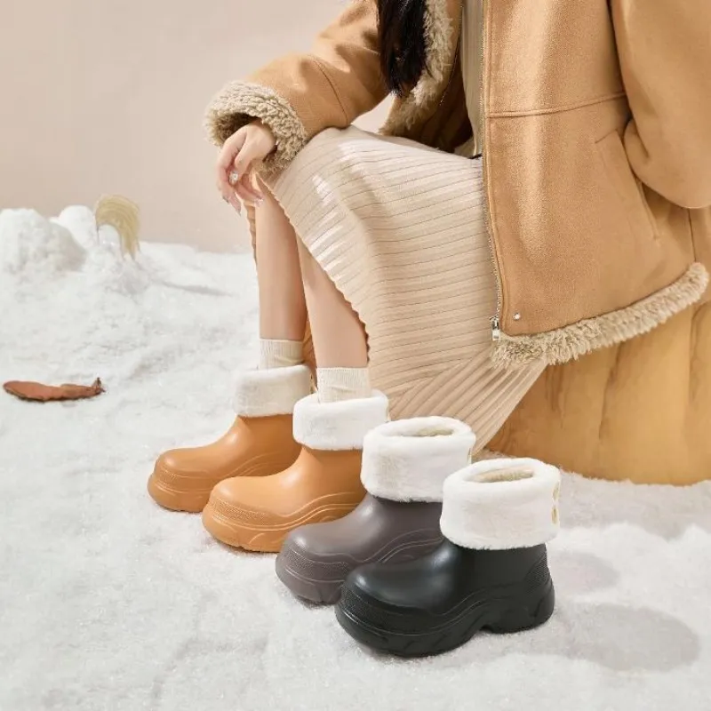 2025 free shipping designer snow fur furry winter womens boots thick bottom plush insulation anti slip shoes martin boot_voghion.com
