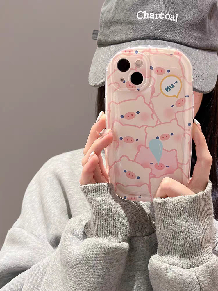 Custodia Airbag Redmi note 12 11T 11 10 8 9 PRO PLUS 11S 10S 9S 9T 12C 11A 9A 9C 10A Emoji Maiale Carino Protezione Obiettivo Fotocamera Custodia Morbida Antiurto_voghion.com