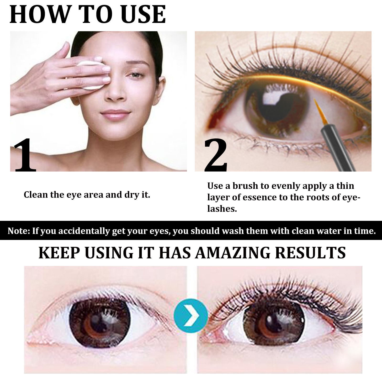 Mascara sérum cils eelhoe, allongeante courbe et volume intense_voghion.com
