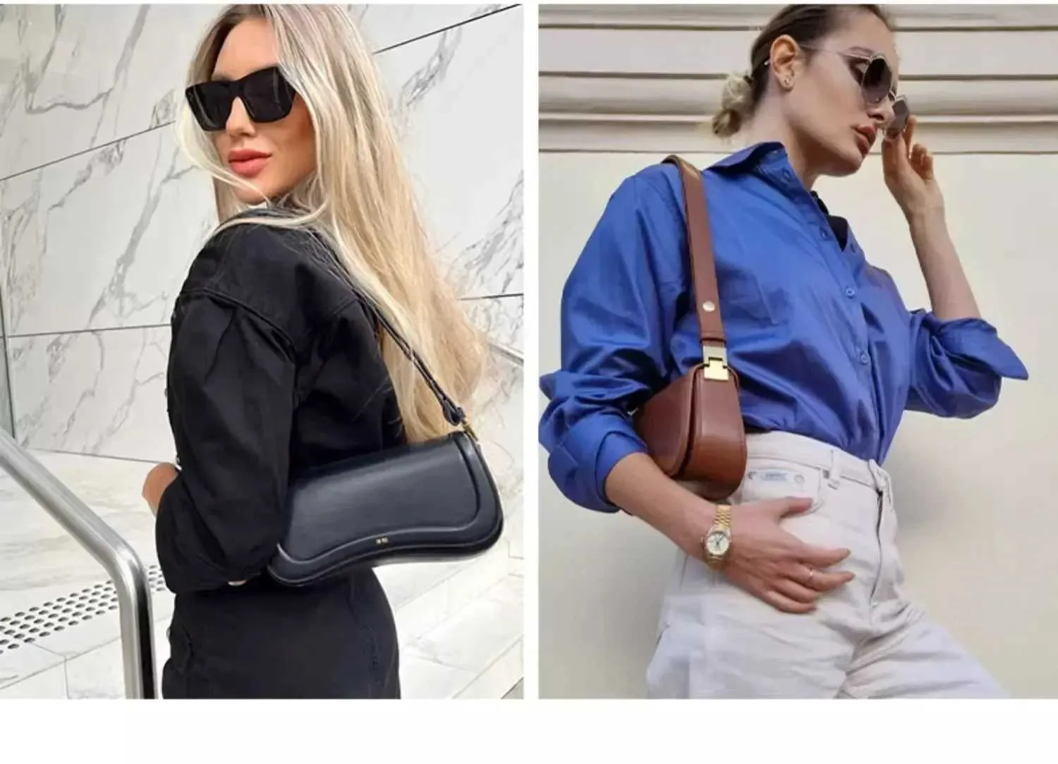 2024 New JW PEI Womens Fashion Adjustable Crossbody Bag Elegant Retro Underarm Saddle Ba241216_voghion.com
