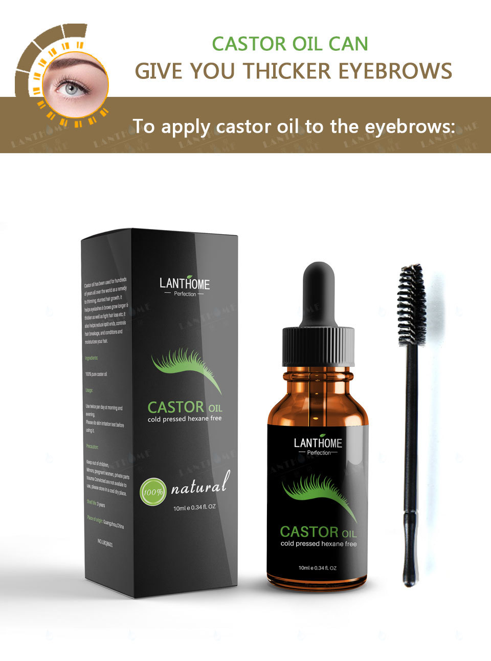 castor oil Dense gently pampers the natural rich volumizing long and dense mascara_voghion.com