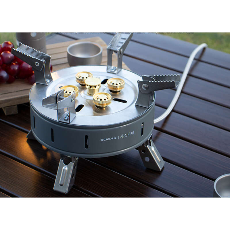 Portable Five-star Fierce Fire Card Stove, Picnic Hot Pot Head, Windproof Gas Stove For Outdoor Use_voghion.com