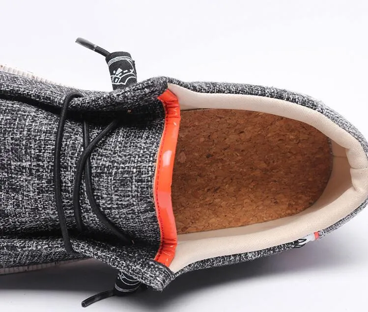 Baskets plates respirantes en toile souple pour homme, chaussures décontractées et légères, vulcanisées, pour l'extérieur, R250324_voghion.com