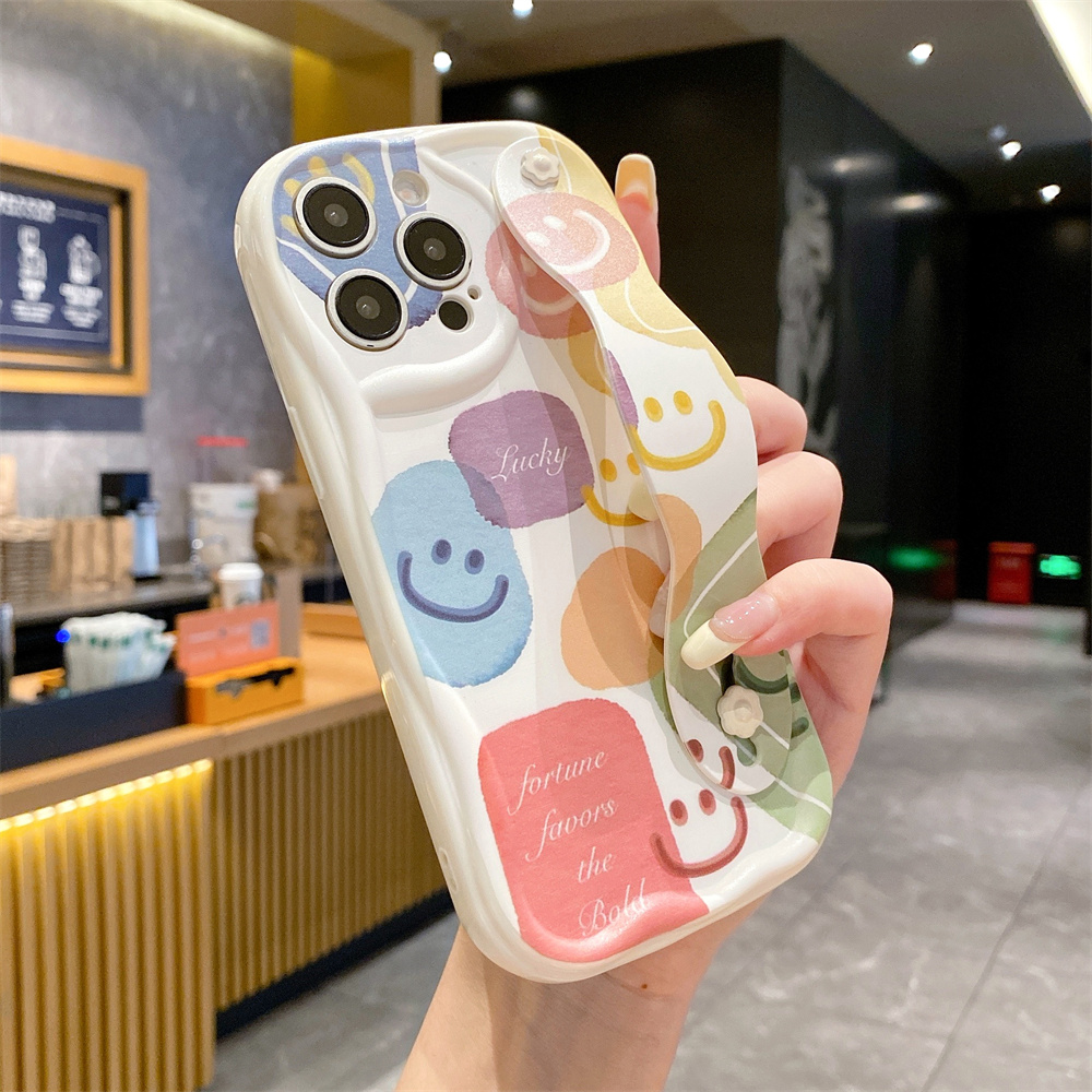 Phone Case For Xiaomi Poco Series Smiley Face Morandi Cover_voghion.com