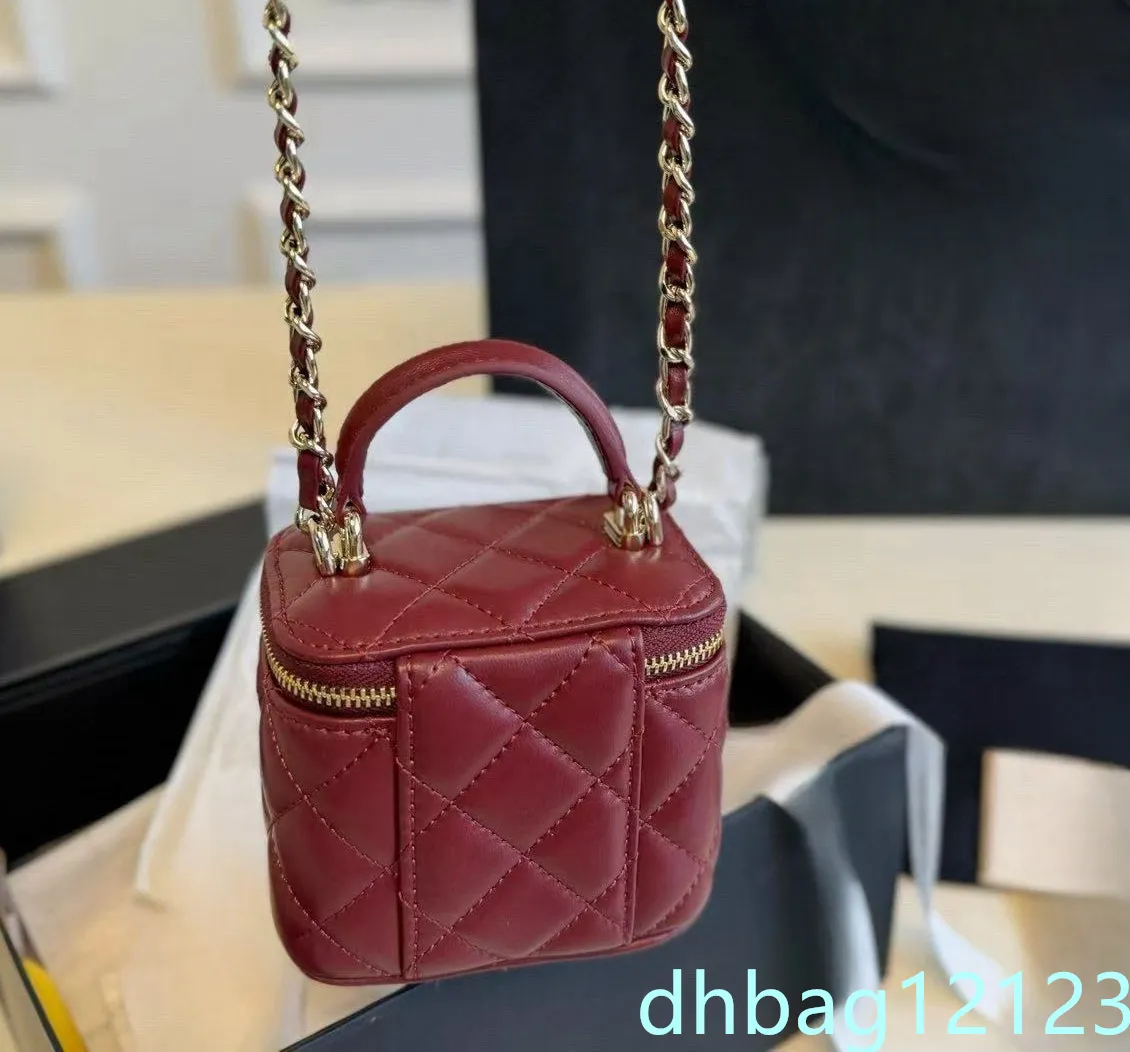 Ladies' Box Designer Top Handle Filling Pads Chain Diagonal Shoulder Makeup Caid Lipstick Stand Mini High Quality_voghion.com