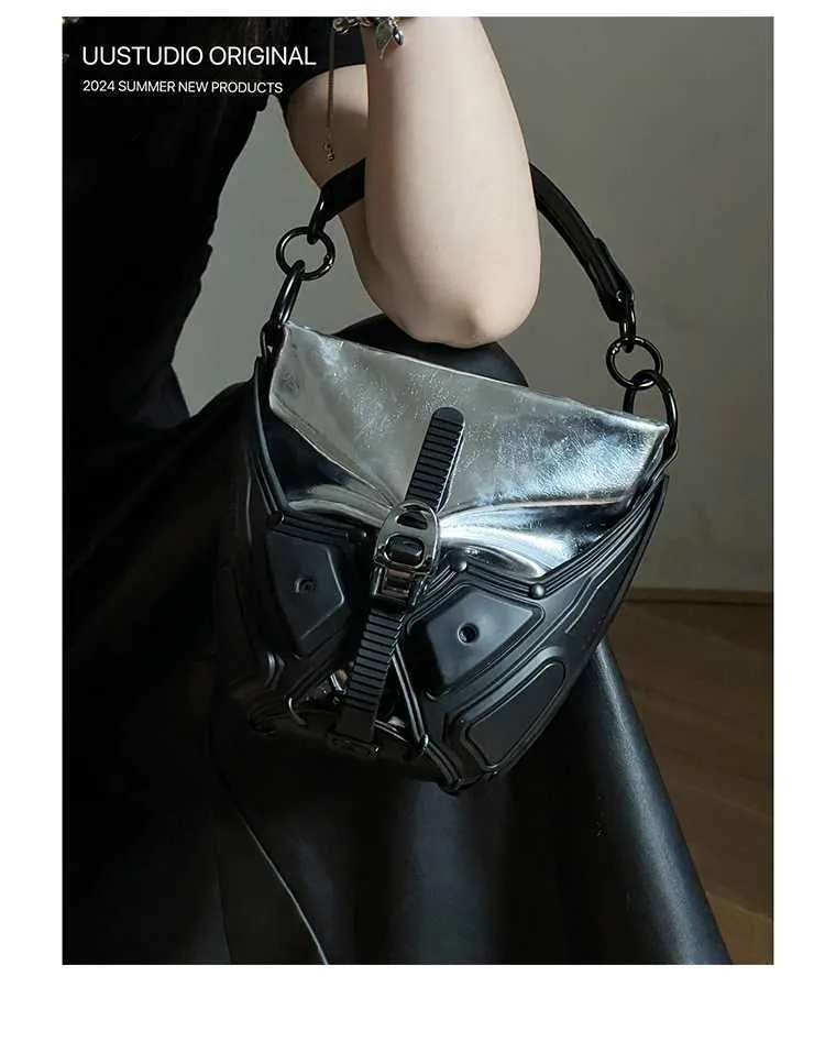 Womans Spicy Girls Umhängetasche Trendy PU Leder Handtaschen Stilvolle Punk Geldbörse Mode Y2K UmhängetaschenC241216_voghion.com