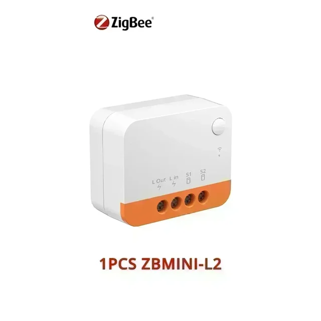 Sonoff ZBMINI L2 Zigbee DIY intelligens kapcsoló, nulla vezeték nélkül, 1-es, kétirányú Alexa, Google Home hangvezérléssel_voghion.com