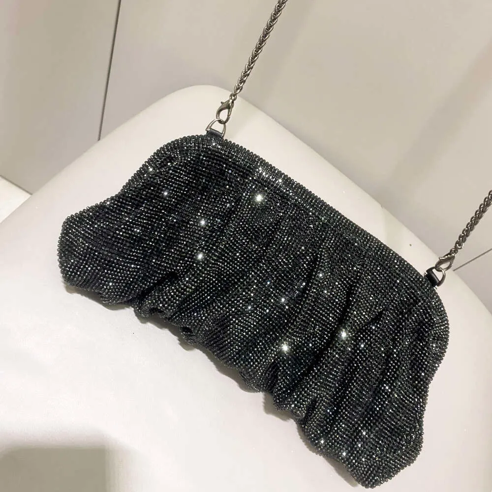 Robe de soirée Rhies à poignée brillante, nouveau portefeuille pliable et sac à main de créateur pour fête de mariage de haute qualité_voghion.com