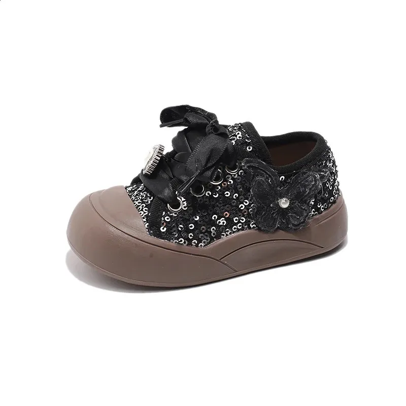 Kindersport für Frühjahr und Sommer 2024 Mädchen glänzende, weiche Sohle, rutschfeste Freizeit-Laufschuhe 240912_voghion.com