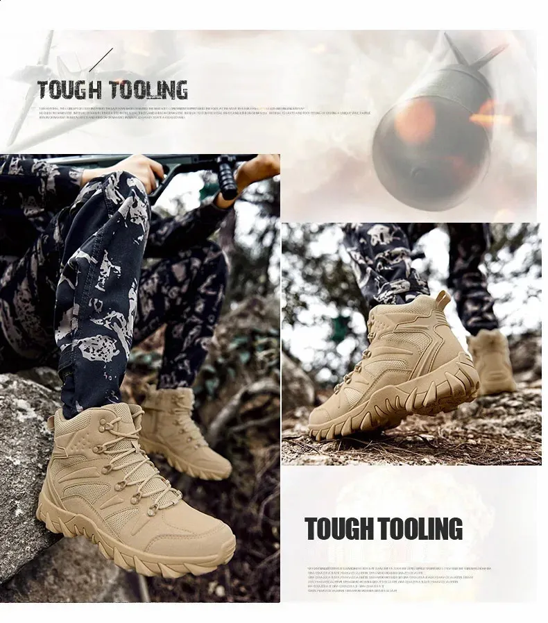 Tactical Combat Training Boots For Hiking And Outdoor Activities_voghion.com