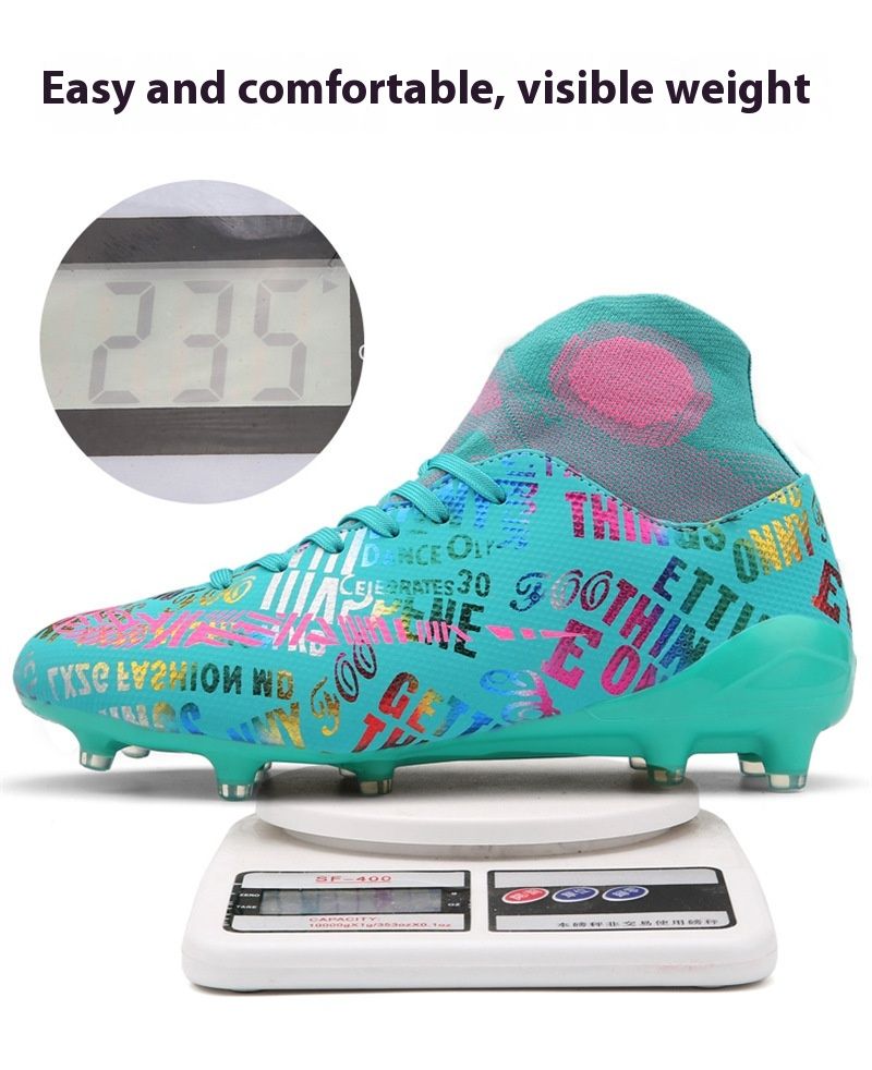 mit langen hohe Erwachsene, modisch, atmungsaktiv, geschredderte Spikes, Fußballschuhe für Herren, große Größe_voghion.com