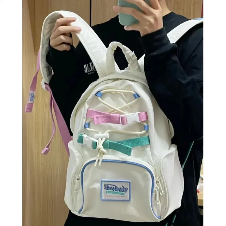 Miyagawa Vintage Junior High Student Backpack Cute Sweet Picnic Bags for Women School Backpacks 240731_voghion.com
