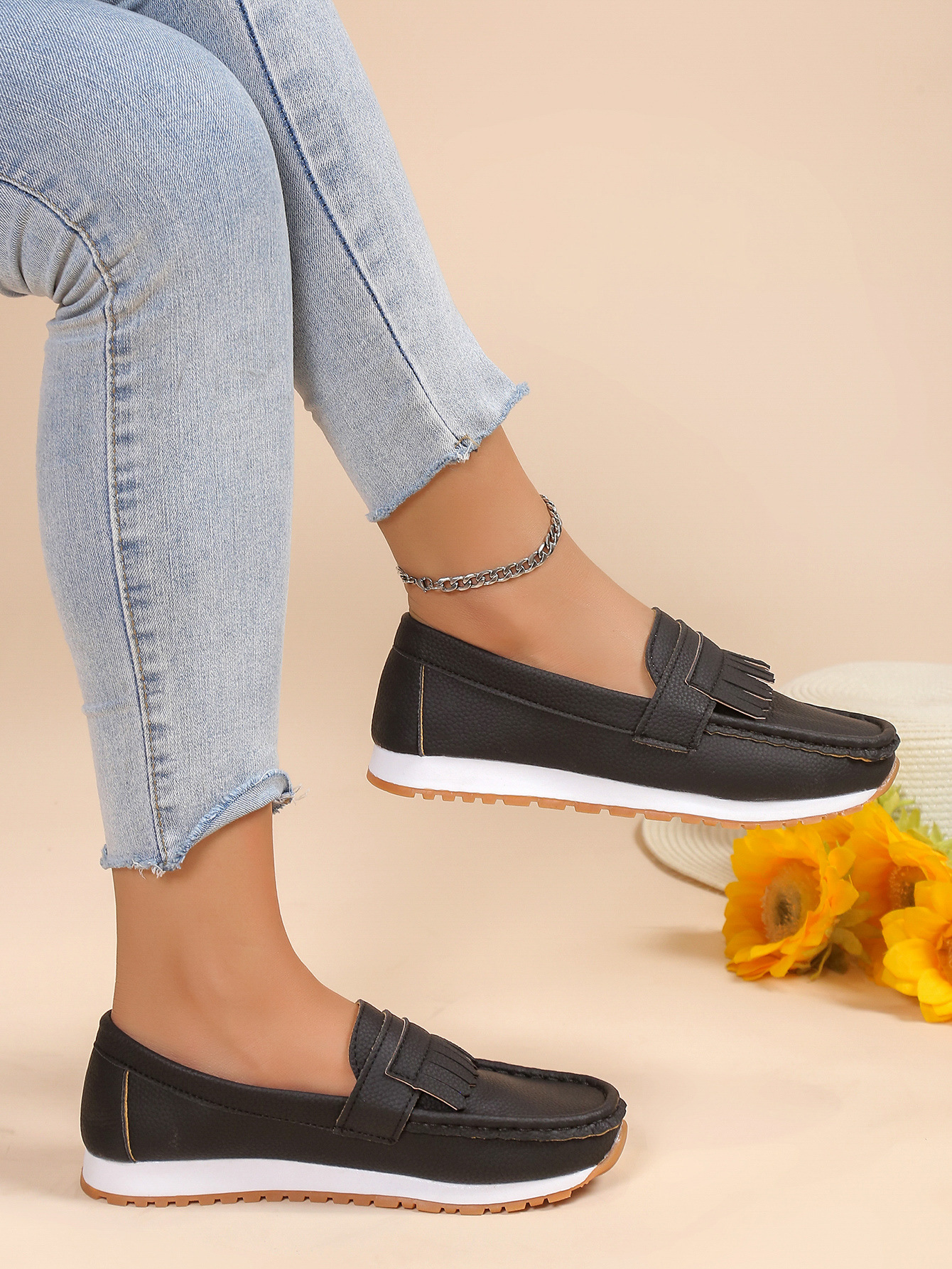 Mocassins décontractés à la mode pour femmes_voghion.com