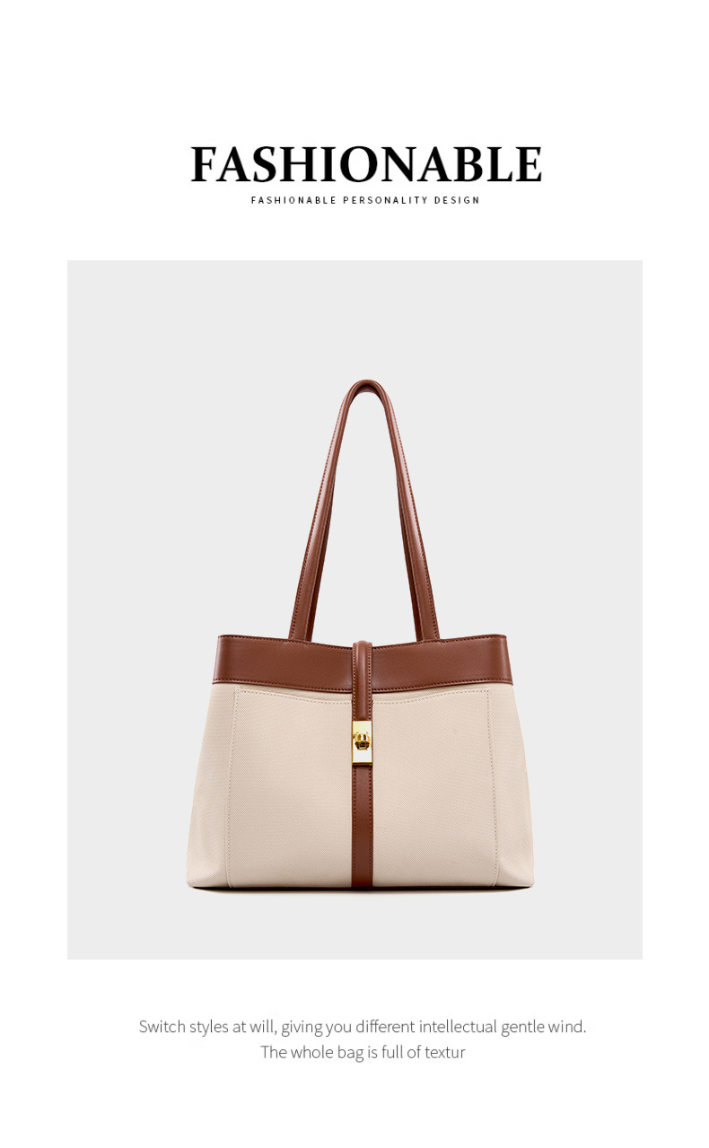 Women's Shoulder Tote Bag, Versatile Cowhide Commuter Handbag_voghion.com
