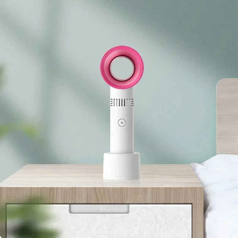 Premium Bladeless Handheld Fan - 3 Speeds USB Travel & Office_voghion.com