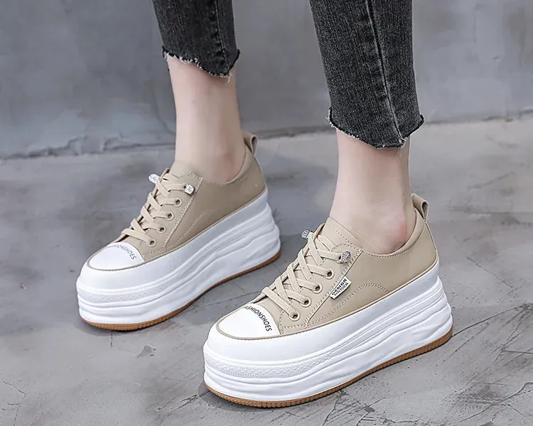 7cm rindsleder vulkanisierte plattform keilförmigen versteckte schnürsenkel schnürsenkel erhöhen lässige mode sport frauen_voghion.com