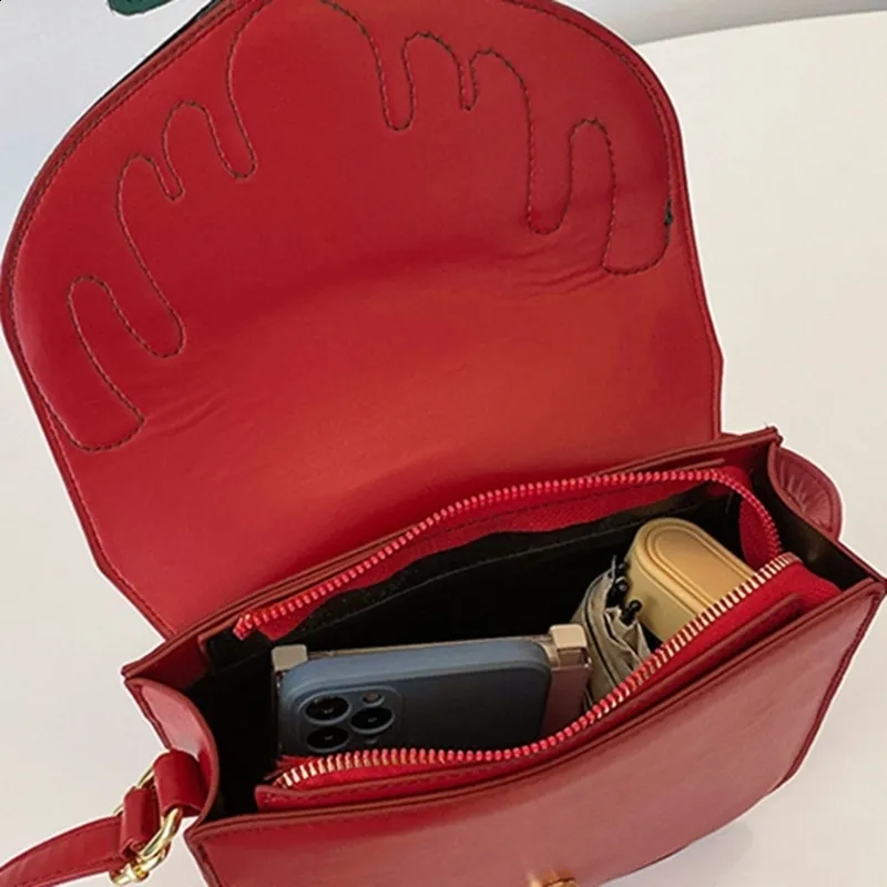 Bolsa de ombro feminina pequena de PU com estampa de alce natalino da moda, bolsa transversal para celular, casual para meninas, mensageiro, tudo combinando_voghion.com
