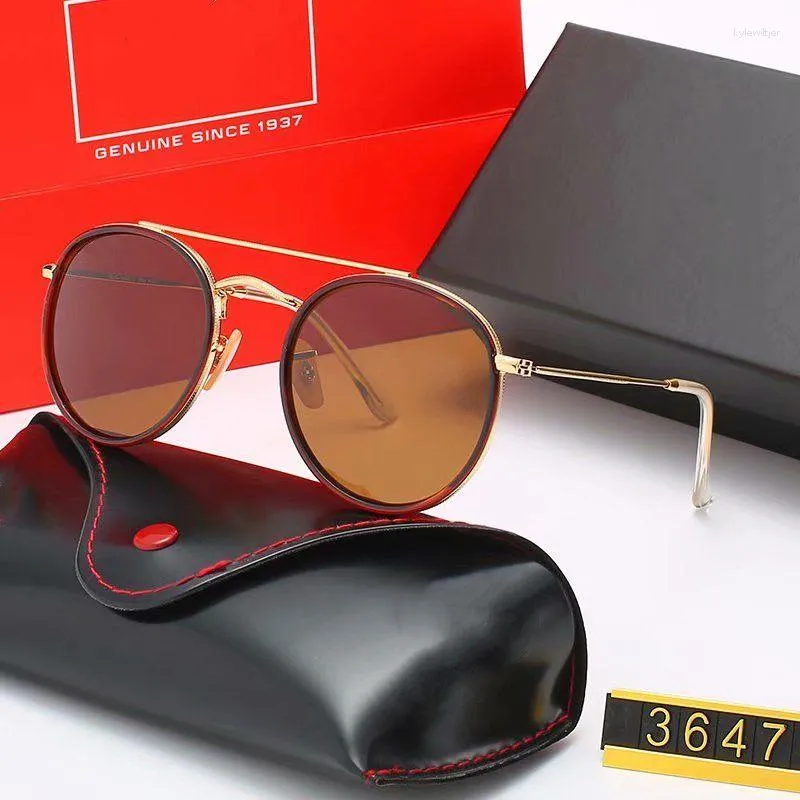 24ss Sunglasses Brand Designer Classic Round Polarized Driving Eyewear Metal Gold Frame Sun Glasses Men Women Polaroid_voghion.com