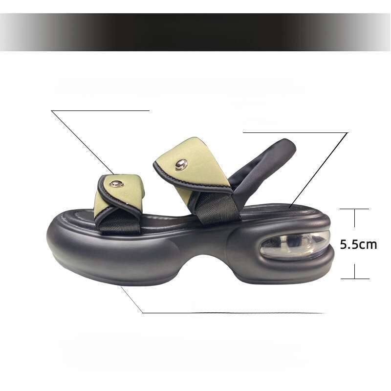 Thick Bottom Fingers Flat Sandals, 2025 Summer New Hundred Shallow Mouth Casual Shoes_voghion.com