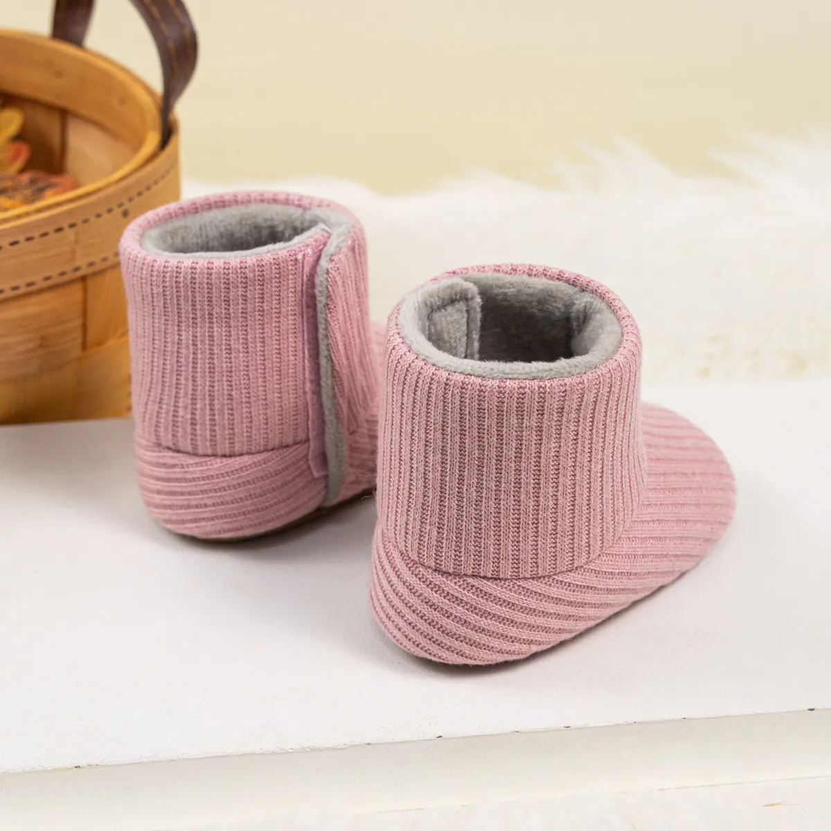 Zimní dětské botičky Kidsnest s měkkou podrážkou pro kojence a dívky, zakryté kotníky, 3 barvy_voghion.com