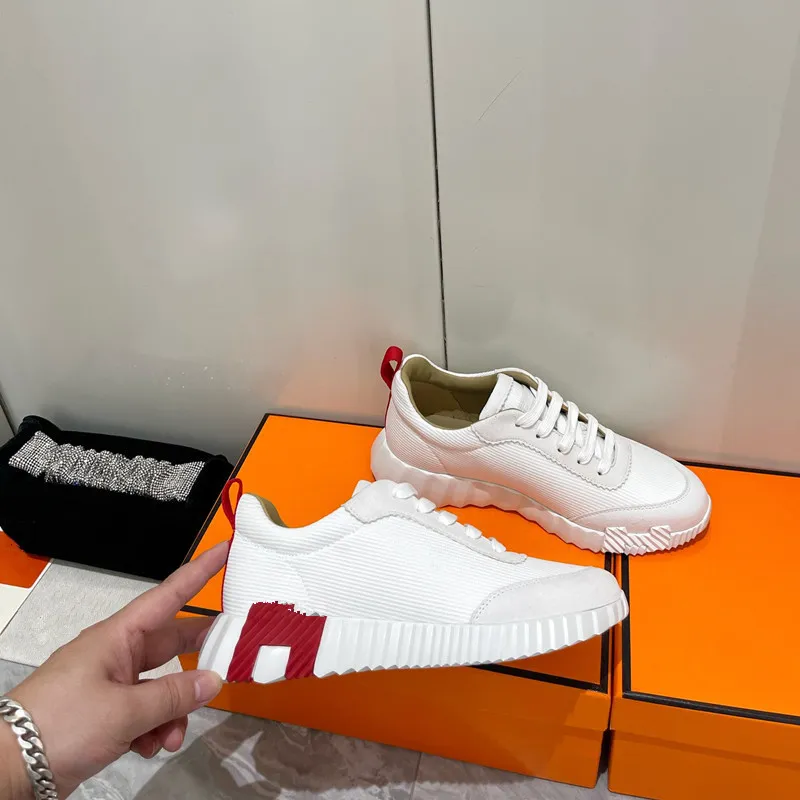 til mænd kvinder træningssko udendørs grøn sort afslappet designersneakers løbe dame herre flade joggingsko med æske_voghion.com