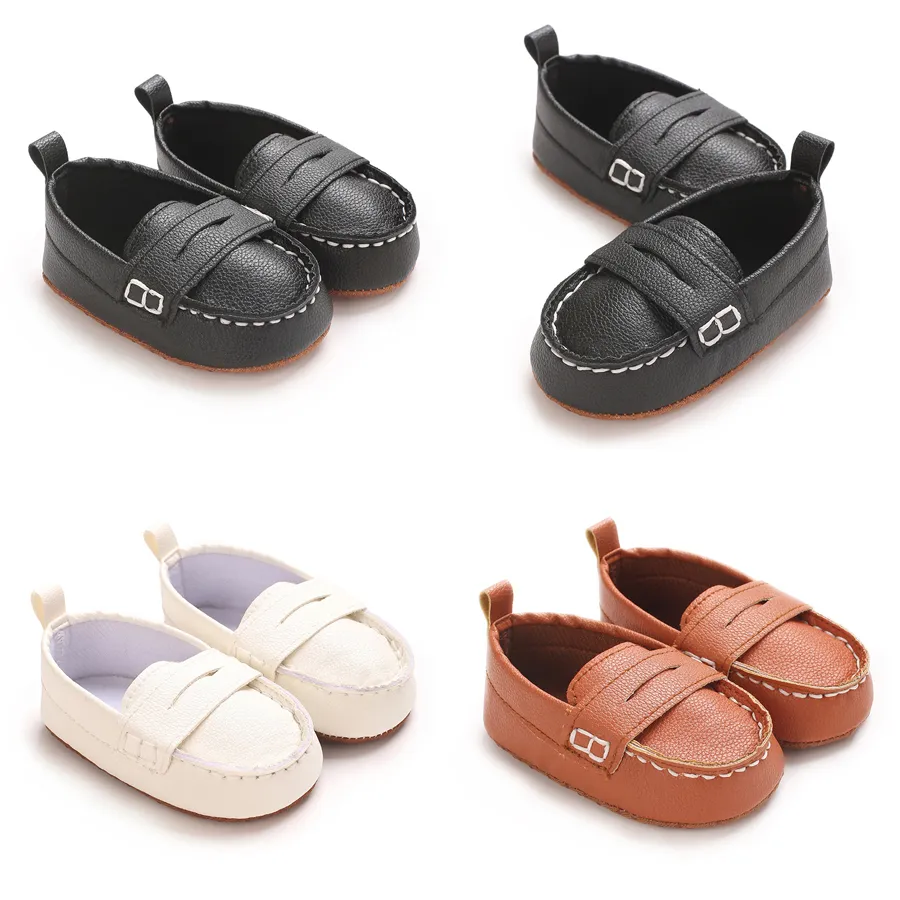 Fashion Infant Casual for Baby Boys Loafers Newborn Happysteps Footwear Toddler Girls Soft Bottom Leather Shoes 0-18_voghion.com
