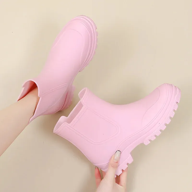 Regnstövlar Dam Vattentät Isolerad Gummi Skor Dam Trädgård Galoscher Boots Dam Fiske Vatten Sko Botas Para Lluvia_voghion.com
