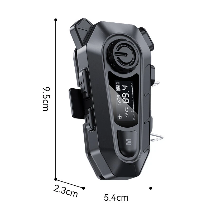 Cuffie Bluetooth 5.4 per casco da moto, cuffie wireless a mani libere, impermeabili_voghion.com