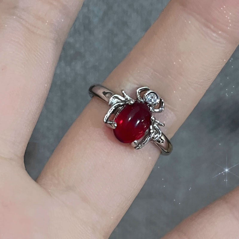 Punk Cross Butterfly Personalized Open Female Fashion Sweet Cool Spicy Girl Unisex Style Unique Food Ring_voghion.com