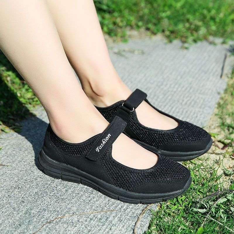Scarpe da mamma in velcro per donna, nuove, estive, a rete larga, leggere, casual, comode e comode da passeggio_voghion.com