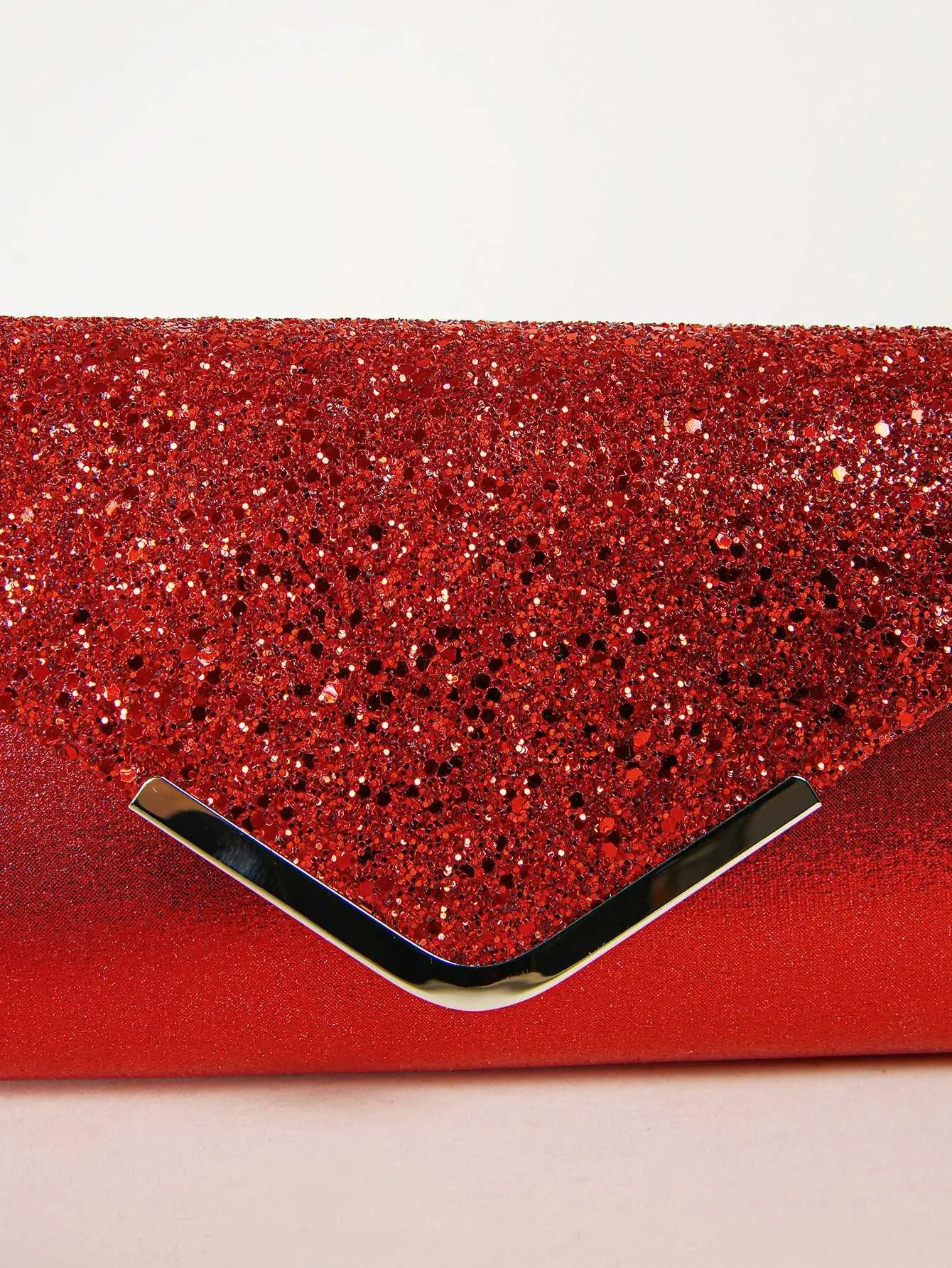 Womens evening envelope handbag promotion sequin clutch wallet shoulder chain cross body bag Y241019_voghion.com