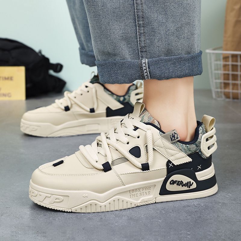 Men's Casual Board Shoes Breathable Versatile Student Trainers_voghion.com