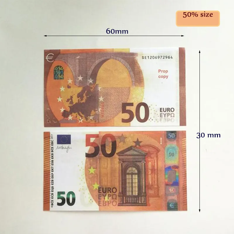 Realistic Euro Play Money Banknotes For Party Props And Games_voghion.com