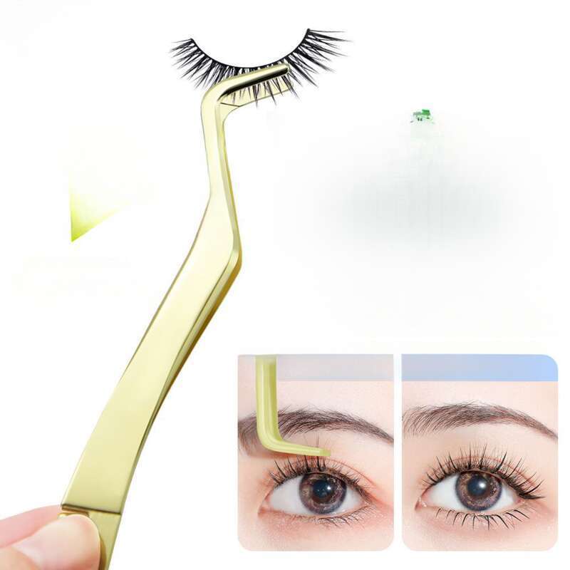 Roestvrijstalen zevenkammige pincetverlengingen valse clip boog wimperassistent schoonheidsspecialiste_voghion.com