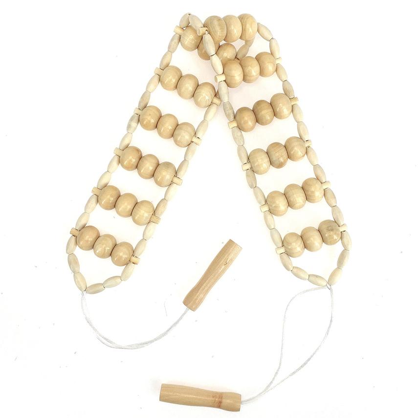 Massagerollenseil aus Holz für den Rücken, Massagewerkzeuge für die Cellulite-Therapie aus Holz, Selbstmassagewerkzeuge zur Linderung von Schmerzen im Nacken, Beinen und Rücken_voghion.com