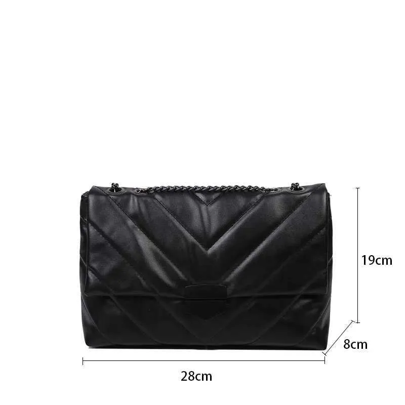 Ketten Schulter Frauen PU Leder Achselhöhle Mode Messenger Kleine Klappe Umhängetasche Dame Einkaufstasche femmeC241103_voghion.com