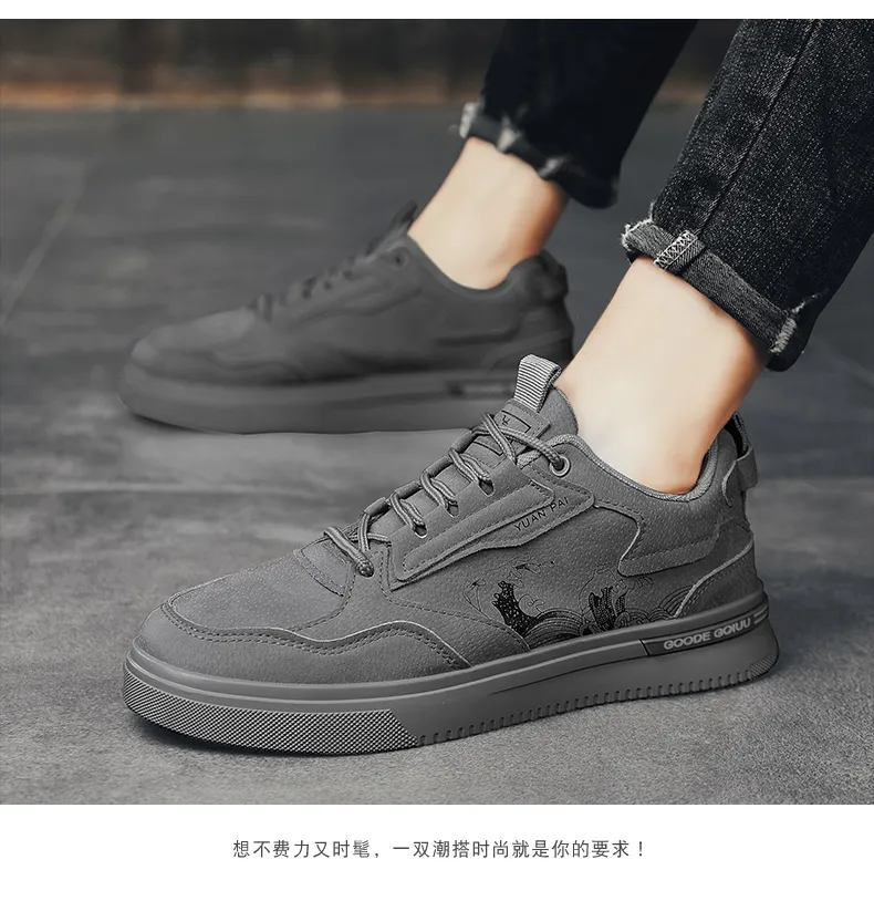 CYYTL Herrenschuhe Casual Sneakers Leder Plattform Modedesigner Sport Outdoor Laufen Arbeit Sicherheit Tennis Männliche Halbschuhe_voghion.com