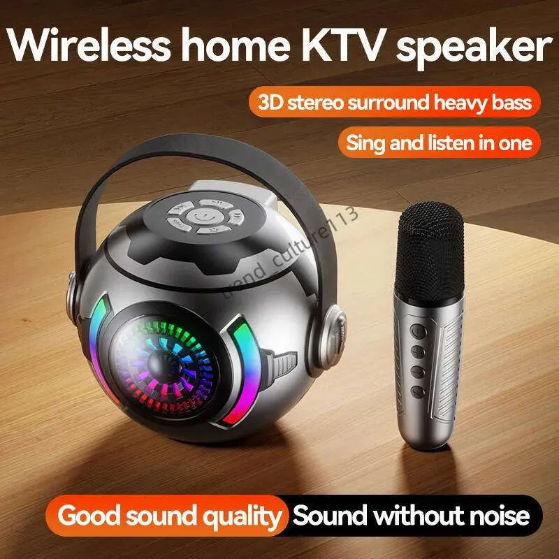 Multicolor RGB Disco-Style Karaoke Hine For Parties - Wireless Bluetooth Audio Speakers_voghion.com