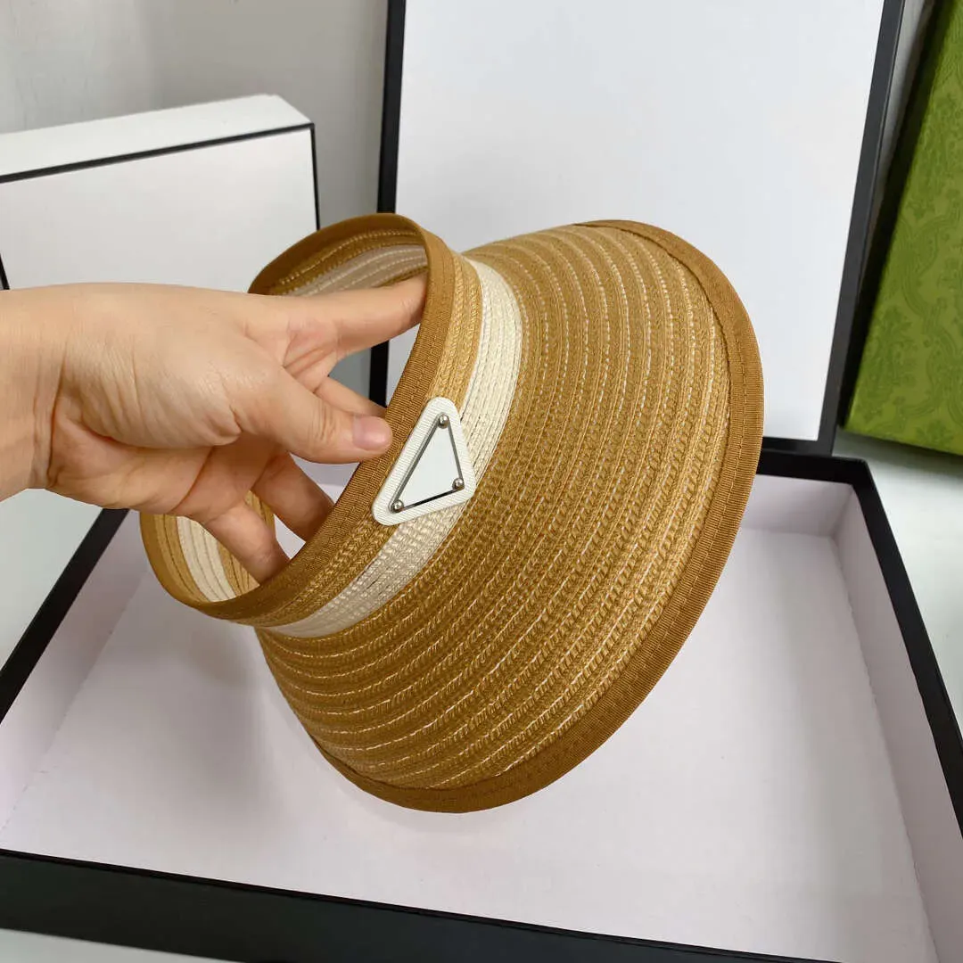 Viseras de moda, sombreros de paja para el sol, viseras de diseñador, sombreros para hombres y mujeres, gorras, sombrero de pescador, gorra de ala ancha de alta calidad, para verano y resort._voghion.com