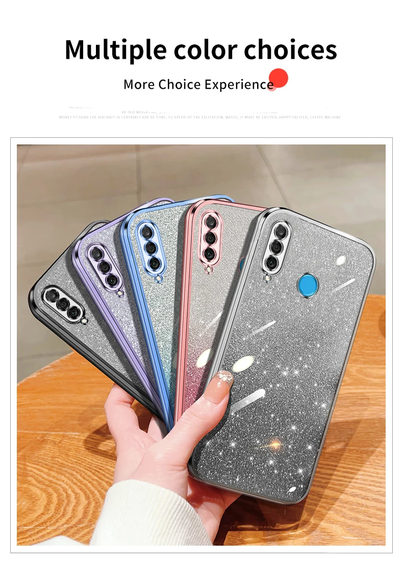 Shiny Gradient Glitter Plating Case For Huawei Pro And Lite_voghion.com