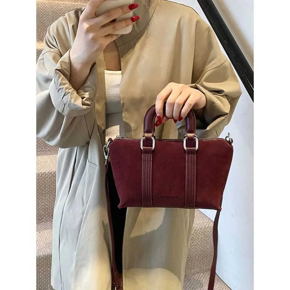Borse a mano in pelle scamosciata solida da donna, morbide e carine, casual, da viaggio, a tracolla, da donna, retrò, con manico a secchiello, da donna, a tracolla_voghion.com