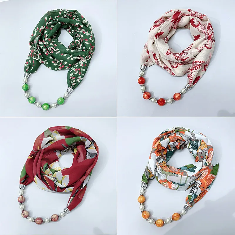Neuer Perlen-Chiffon-Perlenschal für Damen, modischer Halswärmer für Herbst und Winter, Sonnenschutz für Frühling und Sommer, einzigartig_voghion.com