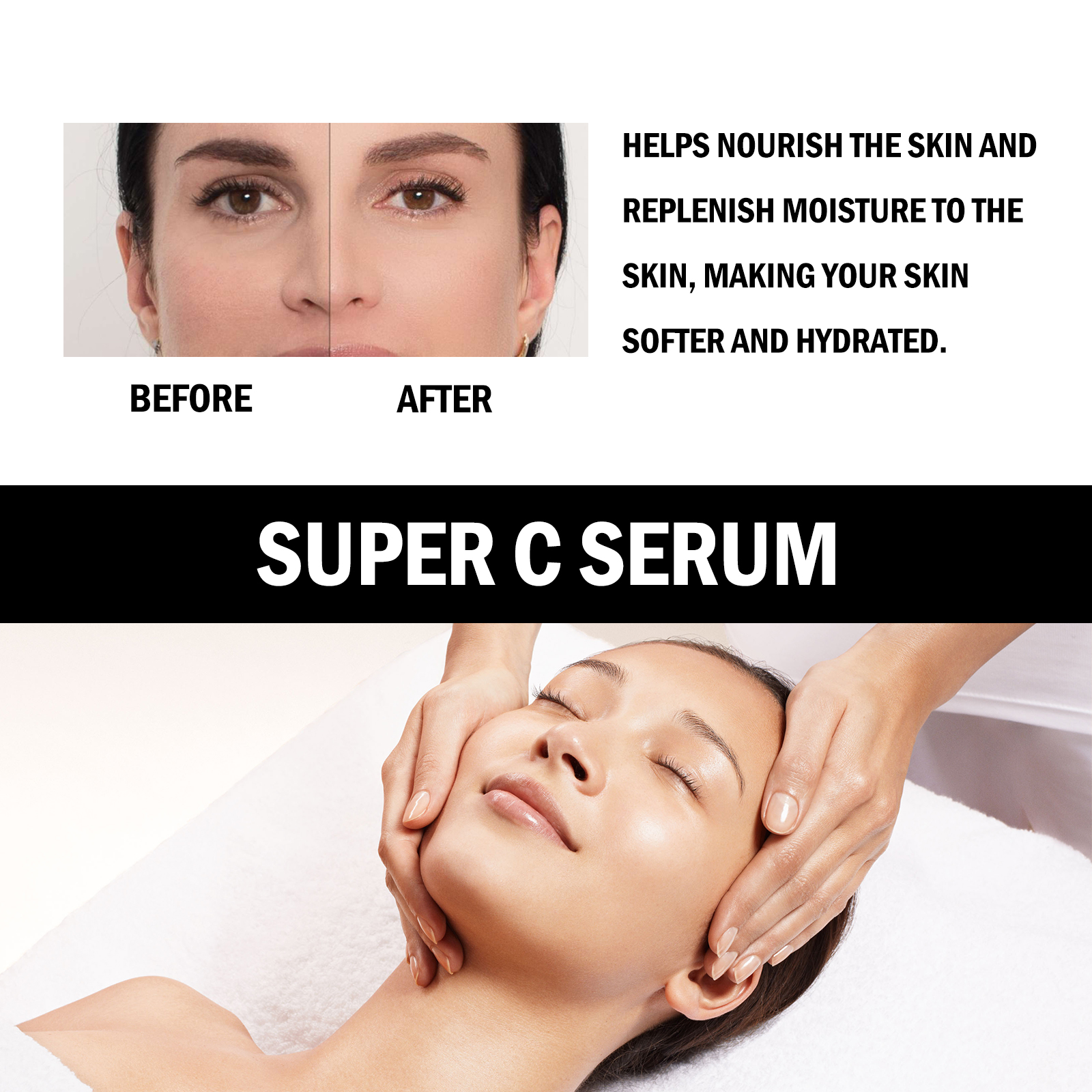 EELHOE Super C Serum, Refresh The White Skin Hydrating Moisture Soft Delicate Skin Essence_voghion.com