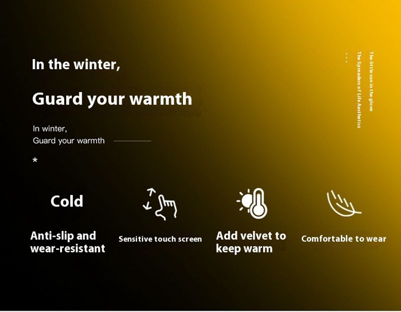 Outdoor sports autumn winter anti slip warm men's women's plush touch screen skiing and cycg windproof gloves_voghion.com