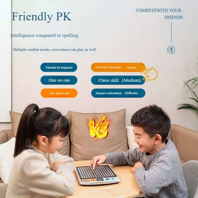 Super Master elektronisk fem-på-rad-sjakk gå i ett intelligent sjakkbrett Multifunksjonelt barnepuslespill 85_voghion.com