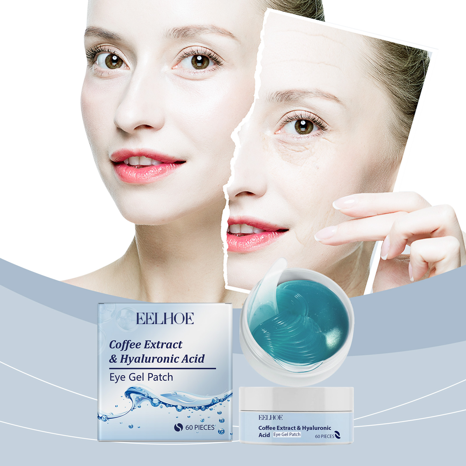EELHOE Eye Mask Patch Hydrates And Moisturizes The Skin Around The Eyes, Lightening Fine Lines, Moisturizing And Brightening Eye Care_voghion.com
