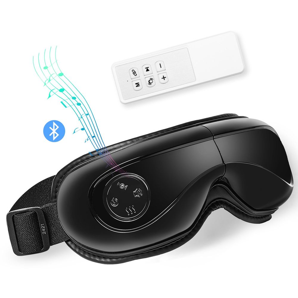 VEVOR Eye Massager With Heat &amp; Remote Eye Care Device 5 Modes Bluetooth Music_voghion.com