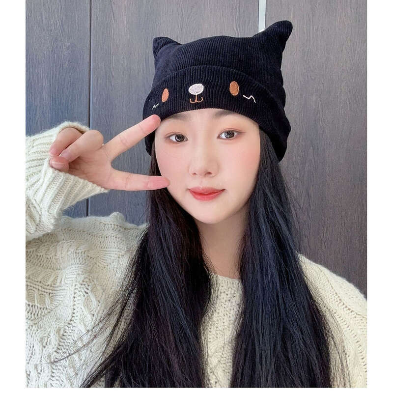 winter, Maternity, Spring And Fall Children's Knitted Headband Windproof Cap, Small Face Exposed_voghion.com